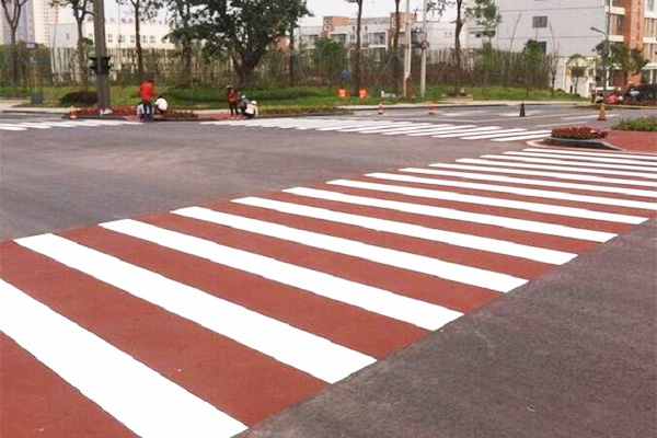 瀝青路面彩色壓花
