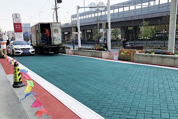 南京彩色壓花路面